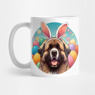 Bouvier des Flandres in Bunny Ears Embraces Easter Joy Mug